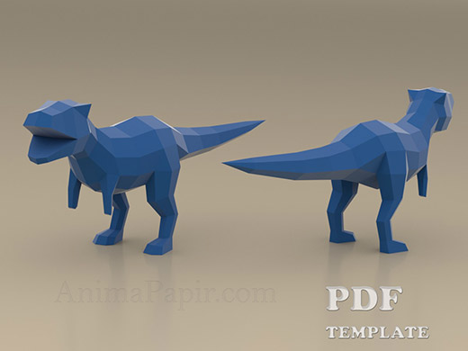 Tyrannosaur T-Rex Dinosaur Paper craft