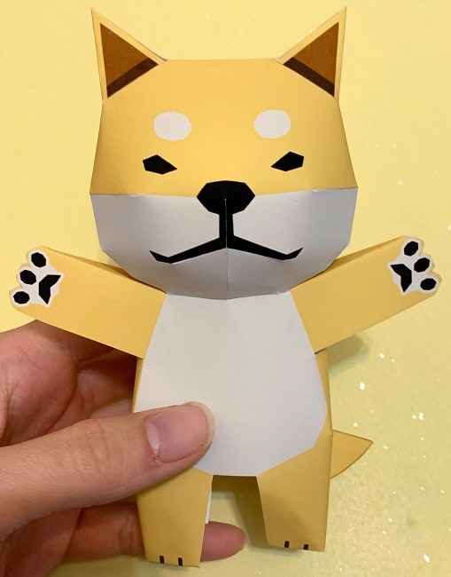 Link Dog Paper craft