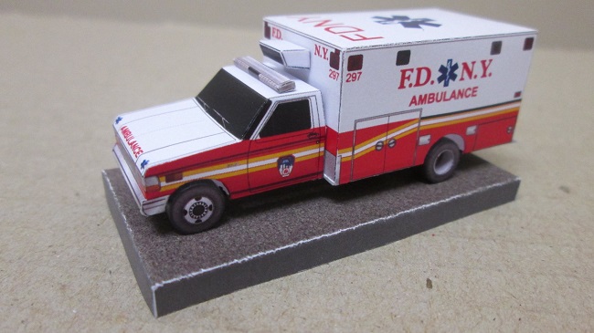 FDNY Ambulance Paper craft