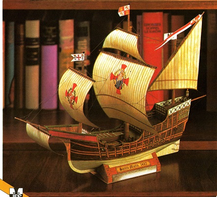 Santa Maria 1492 Ship Paper craft