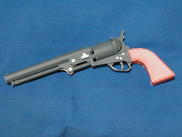 Revolver Colt M1851 Paper craft