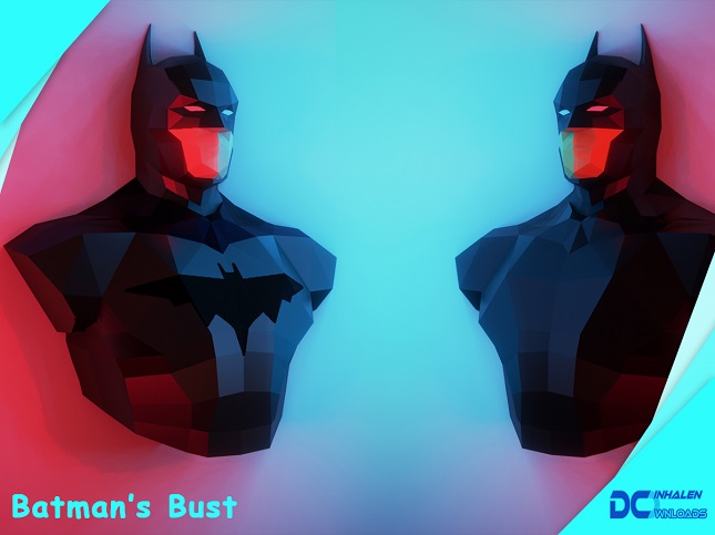 Batman Bust Paper craft