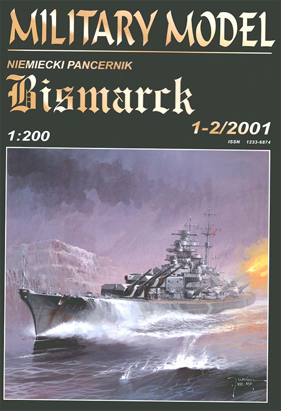German Battleship Bismarck Paper craft