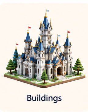 Buildings papercraft category
