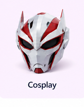 Cosplay papercraft category